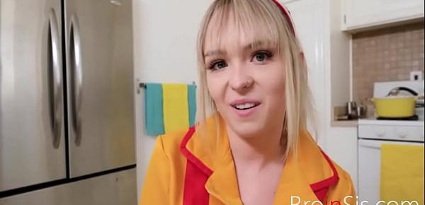  Blonde Sister Fucks Me Immediately After Shift- Lily Bell